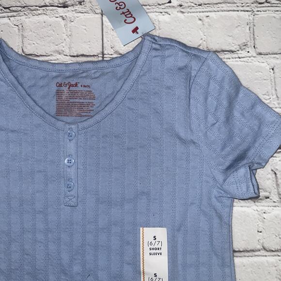 NWT Girls Size Small Light Blue Short Sleeve School Uniform T-Shirt size S - Picture 3 of 5
